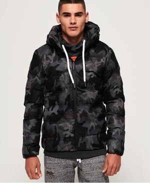 Superdry Echo Quilt Puffer Férfi Kabát Camo | HJROM6517